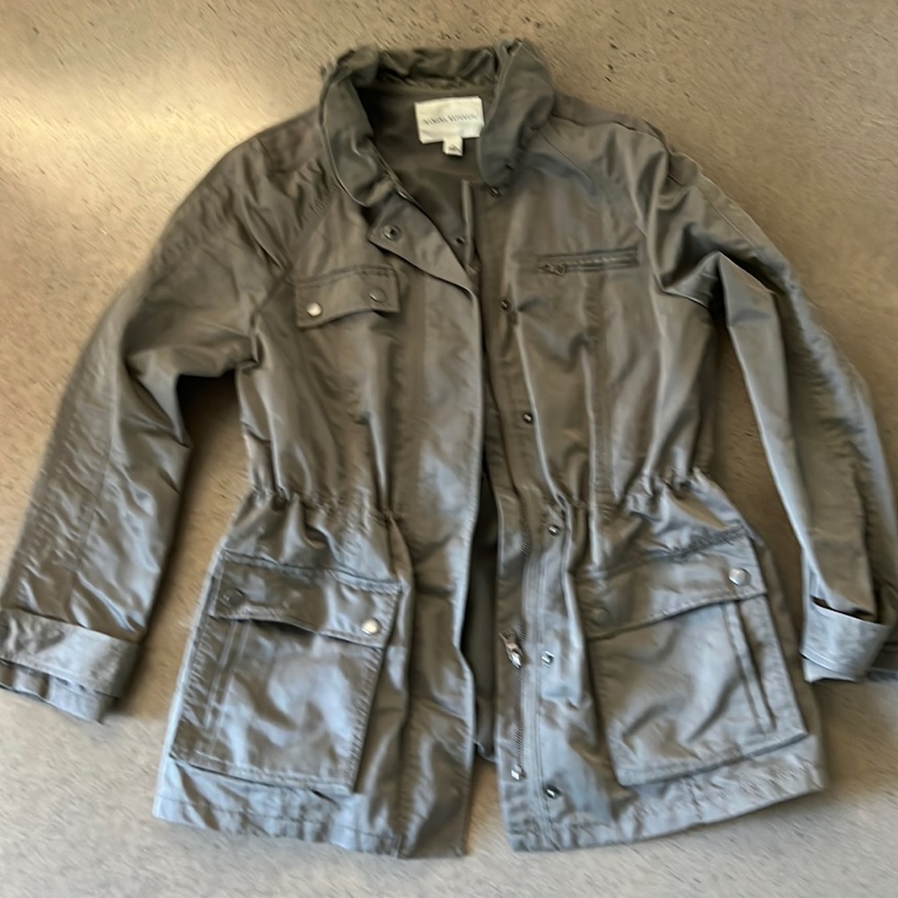 Banana Republic womens Large Rain Trench Utility parka